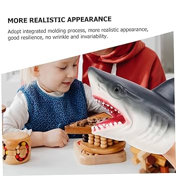 Amazon.co.jp: Toyvian 2個サメ手偶 おもしろいデザイン 子供